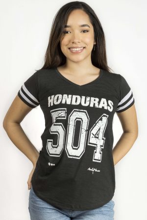 Camiseta Honduras 504 Gris Oscuro | Mujer